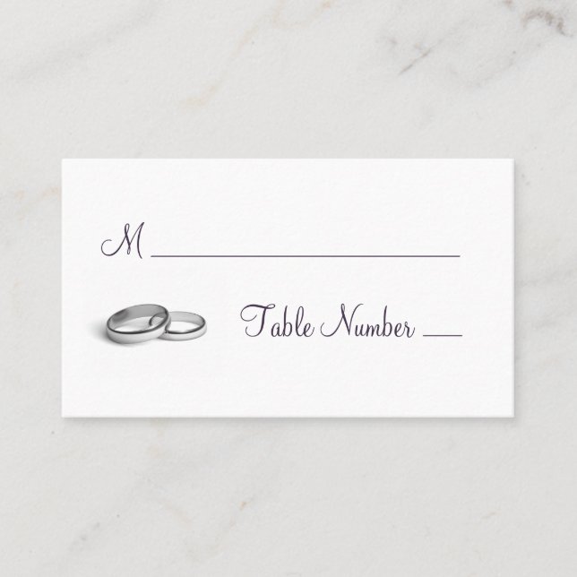 De Placement Carte Mariage Eternity (Devant)
