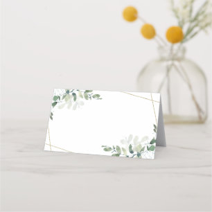 De Placement Carte mariage Eucalyptus Green Place Blank
