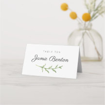 Carte Mariage/événement Greenerg Sprig