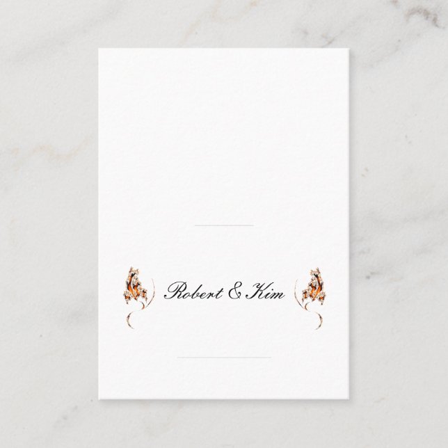 De Placement Carte mariage Place 2 1/2 x 3 1/2 (Devant)