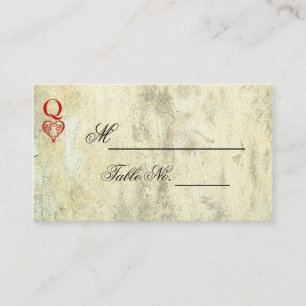 De Placement Carte Mariage Queen of Hearts