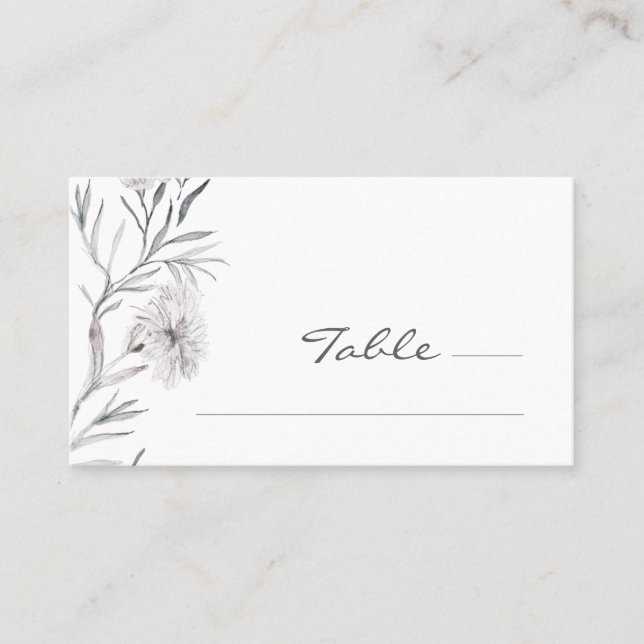 De Placement Carte Mariage simple et élégante (Devant)