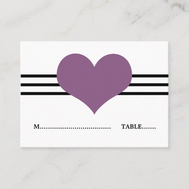 De Placement Carte Mod Heart Place, Violet (Devant)