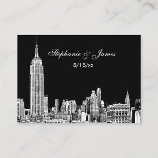 De Placement Carte NYC Skyline do-it-yourself BG Color Place Ca