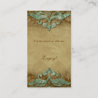 De Placement Carte Place Antique Verdigris Mariage