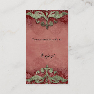 De Placement Carte Place Antique Verdigris Mariage Xmas