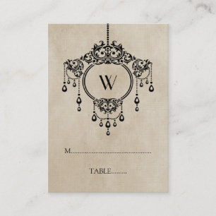 De Placement Carte Place du Chandelier Vintage beige