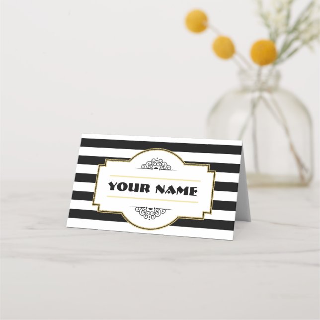 De Placement Carte Place Gold Black Deco (Devant)