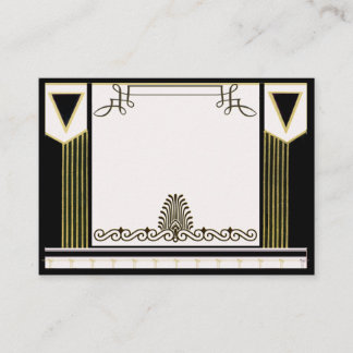 De Placement Carte Place Mariage Art Déco vintage personnalisée