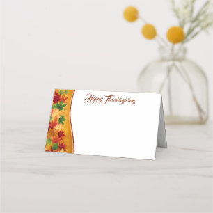 De Placement Carte Place Nom Thanksgiving
