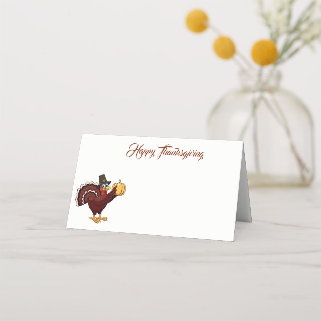 De Placement Carte Place Nom Thanksgiving (Devant)
