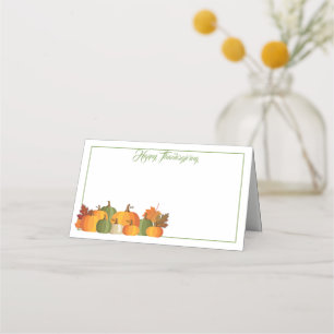 De Placement Carte Place Nom Thanksgiving