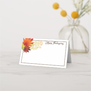 De Placement Carte Place Nom Thanksgiving