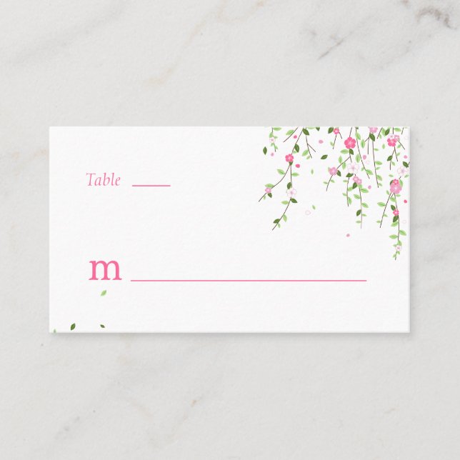 De Placement Carte Place Plat Garden Blooms (Devant)