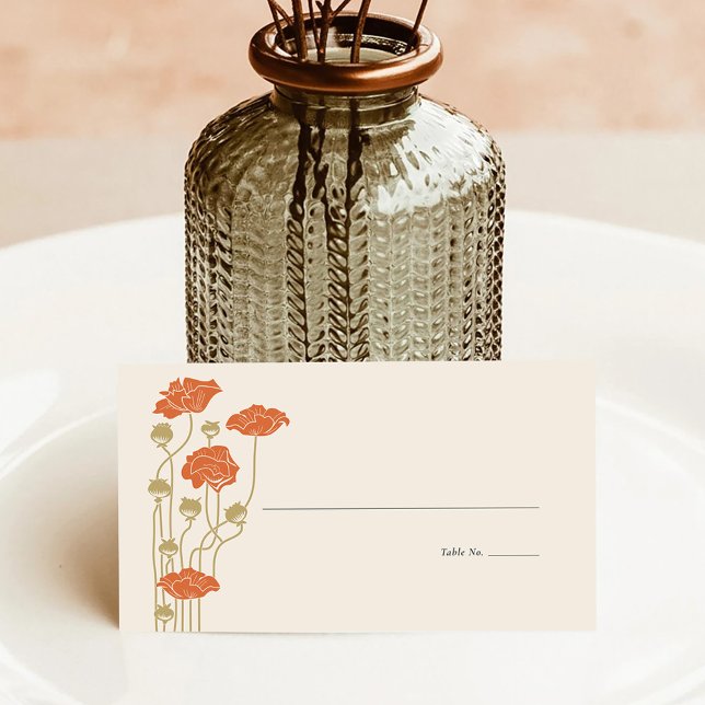 De Placement Carte Place pliée Art Nouveau vintage (Créateur téléchargé)