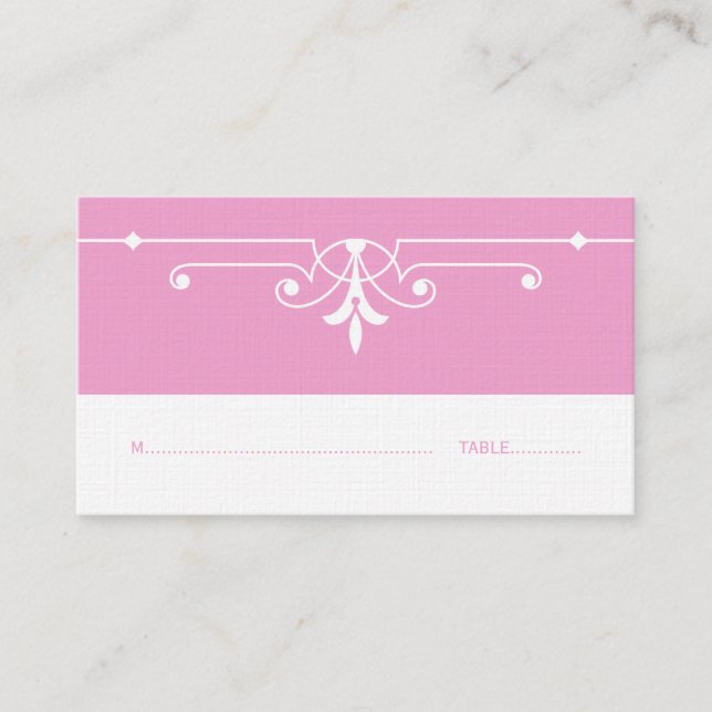 De Placement Carte Place Rose Fancy (Devant)
