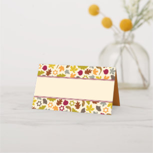 De Placement Carte Place Rosh Hashanah Folig Automne