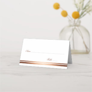 De Placement Carte rose Gold Cuivre Blanc Mariage Place