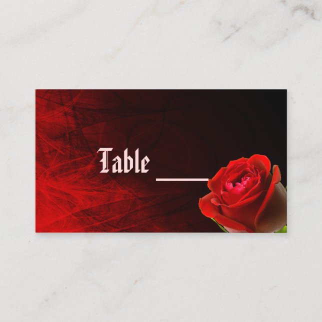 De Placement Carte Rose gothique (Devant)