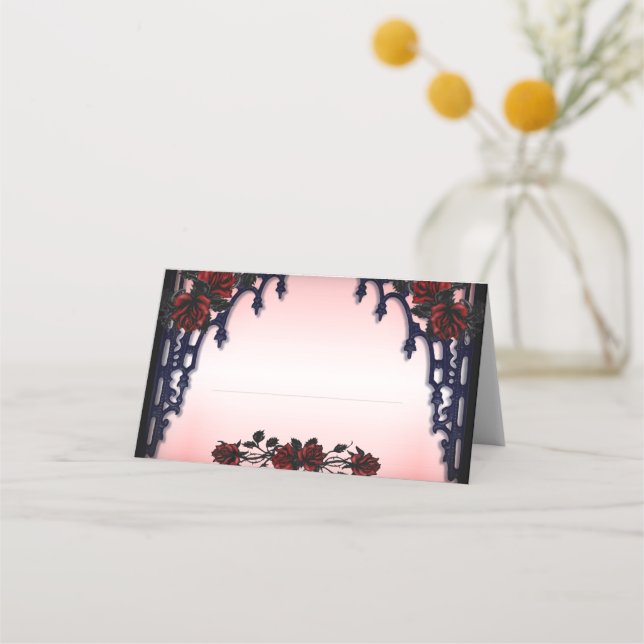De Placement Carte rouge Rose gothique Place (Devant)