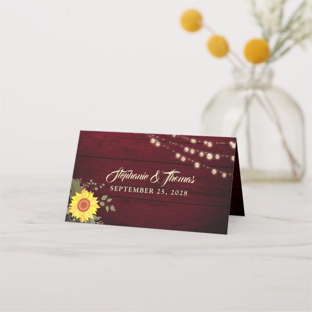 De Placement Carte Russe Sunflower Place (Dos)