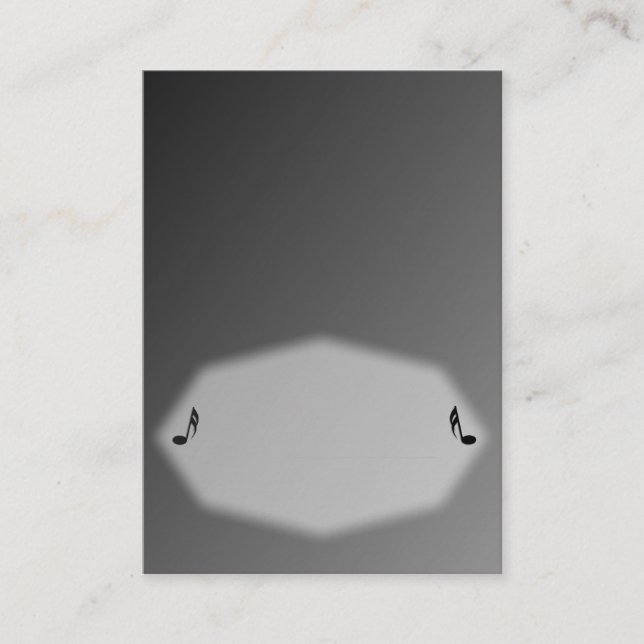 De Placement Carte Silver Music Place (Devant)