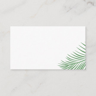 De Placement Carte Soft Tropical Palm Leaf Place