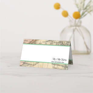 De Placement Carte vintage