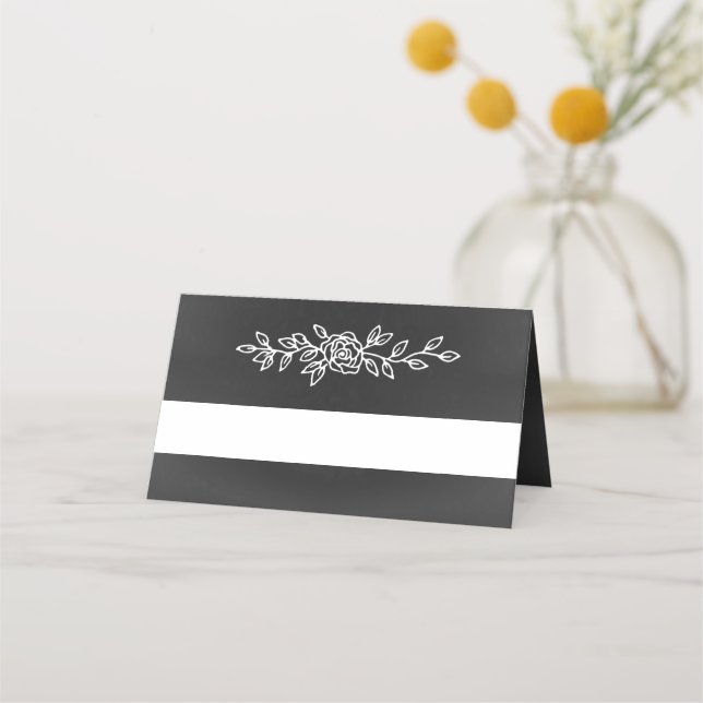 De Placement Chalkboard Look Mariage Plaqué Carte Place (Devant)