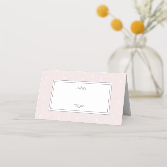 De Placement Classic Art Déco Motif rose Place Carte (Devant)