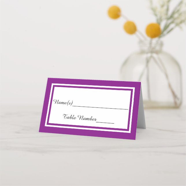De Placement Double Triage pourpre - Carte d'escorte (Devant)