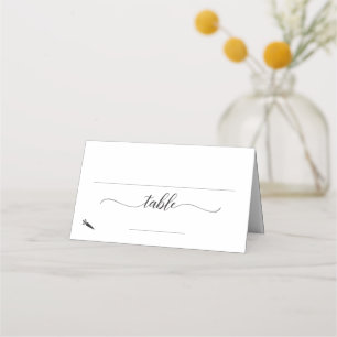 De Placement Élégant repas végétarien Option Mariage Carte Plac