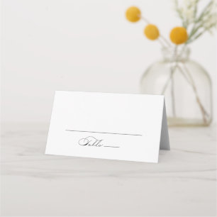 De Placement Elégante Calligraphie moderne Mariage Carte Place