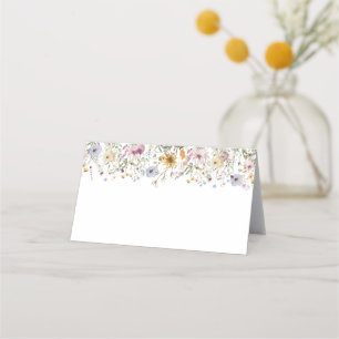 De Placement Elégante carte Fleur sauvage Mariage moderne