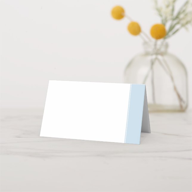 De Placement Elégante carte Mariage Dusty Blue (Devant)