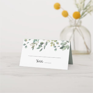 De Placement Eucalyptus Foliage délice Mariage Carte Place