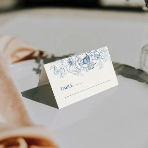 De Placement Floral Chinoiserie Mariage Plaqué Carte Place
