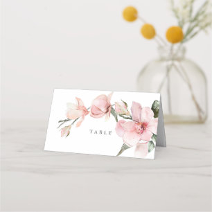 De Placement Floral Elegant Magnolia Mariage Table Carte Place