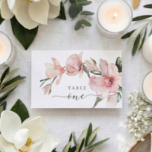 De Placement Floral Elegant Magnolia Mariage Table Carte Place