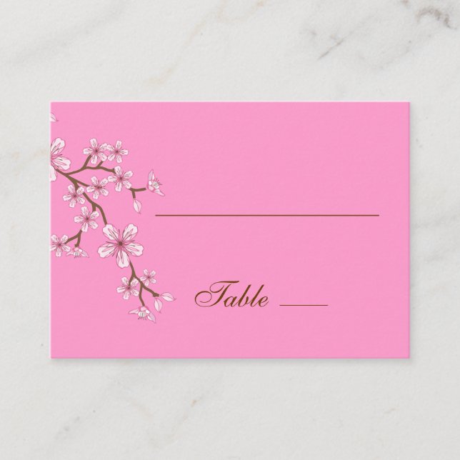 De Placement Gabriella Pink Blossoms Carte Place (Devant)