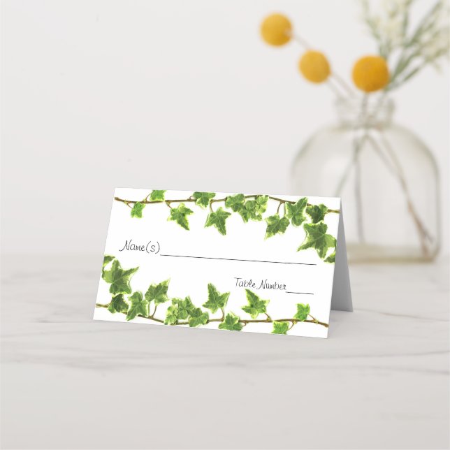 De Placement Green Ivy - Carte d'escorte (Devant)