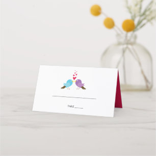 De Placement Inséparables & Coeurs Mariage Carte Place