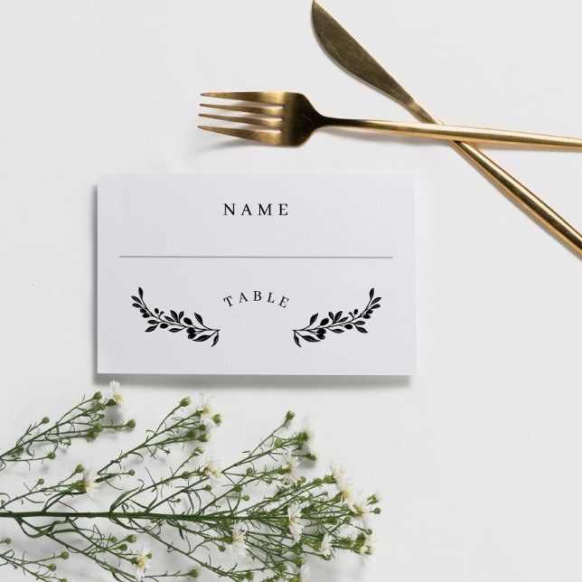 De Placement Jolie verdure Elégante Table Mariage Carte d'escor (Créateur téléchargé)