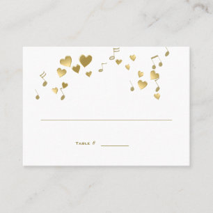 De Placement Love Song Music Mariage Carte Place