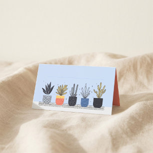 De Placement Maison en pot botanique plantes Nom Carte Place
