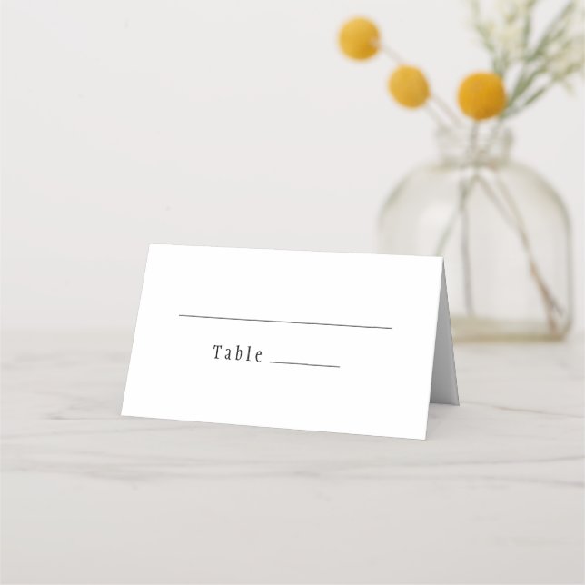 De Placement Mariage blanc classique gothique Plié Carte Place (Devant)