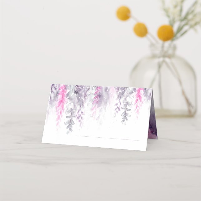 De Placement Mariage indigo rose cascade cascade carte place (Devant)