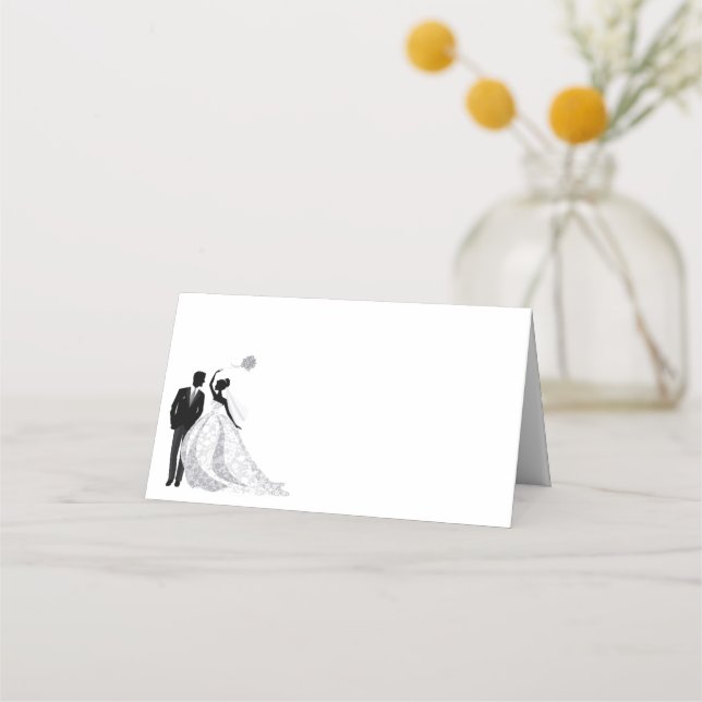 De Placement Mariage Nom du couple Carte Place (Devant)