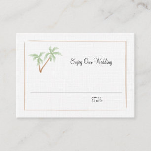 De Placement Mariage Palm Tree / Carte d'escorte