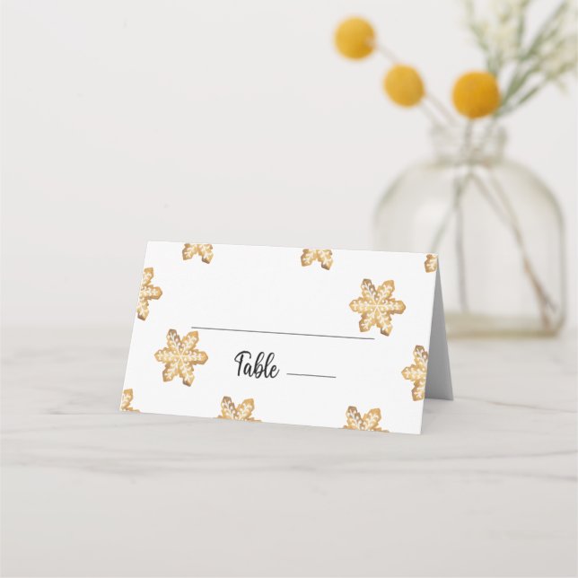 De Placement Noël pain d'épice homme carte place (Devant)